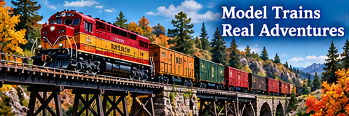 Freight train crossing a trestle bridge
