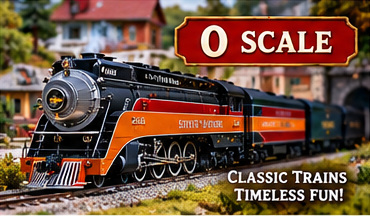 O-scale model locomotive