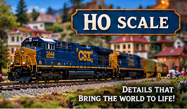 HO-scale diesel model locomotive